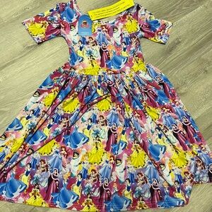 Princess Print Bamboo Twirl Dress